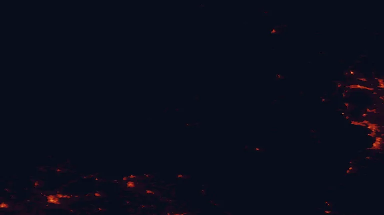 Satellite night-light map of the 100 km around Islay, with Derry, Ayr and Greenock marked