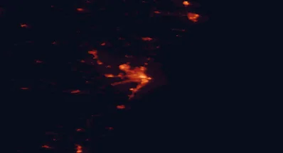 Satellite night-light map of the 50 km around Aberdeen, with Westhill, Cove and Inverurie marked