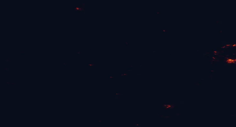 Satellite night-light map around Applecross