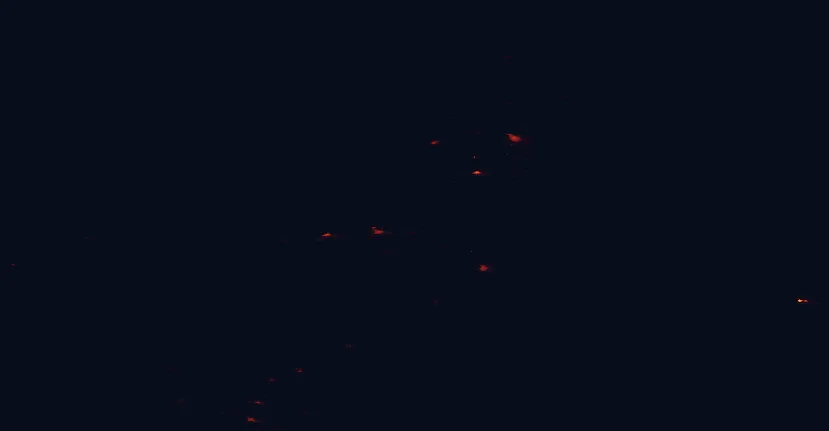 Satellite night-light map around Dunnet Head