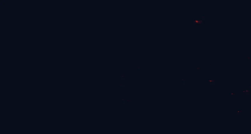 Satellite night-light map around North Uist