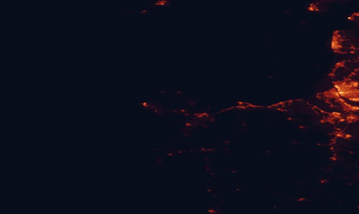 Satellite night-light map of the 100 km around Anglesey, with Liverpool, Birkenhead and Blackpool marked