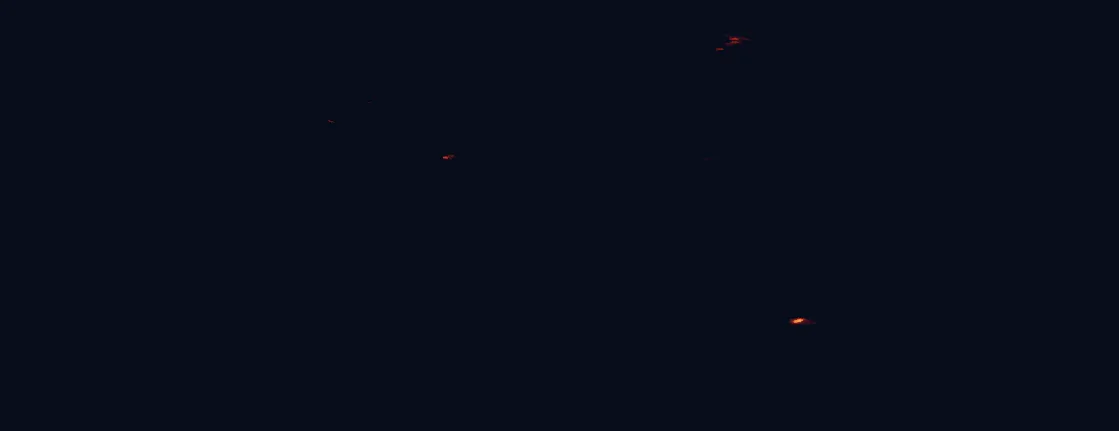 Satellite night-light map around Cape Krusenstern National Monument