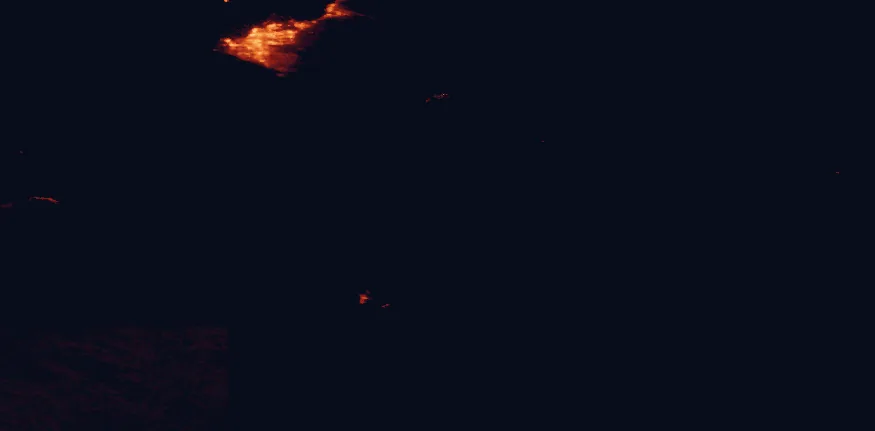 Satellite night-light map around Chugach National Forest