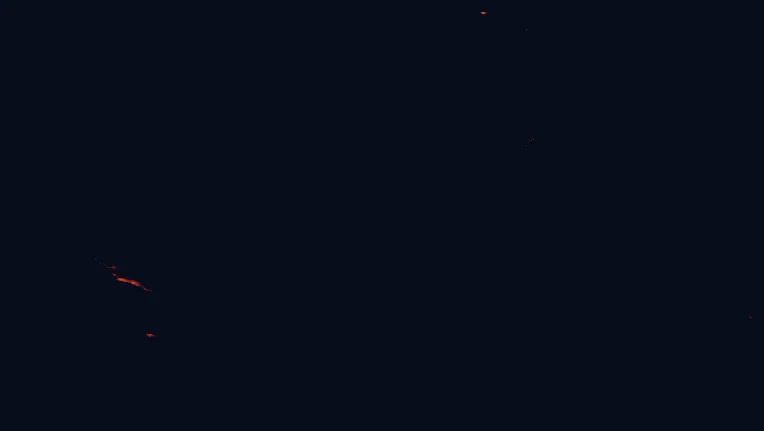 Satellite night-light map around Misty Fiords National Monument