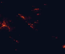 Satellite night-light map of the 50 km around Camp Verde, with Prescott Valley, Verde Village and Cottonwood marked
