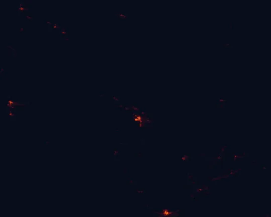 Satellite night-light map around Glen Canyon National Recreation Area