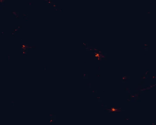 Satellite night-light map around Vermilion Cliffs National Monument