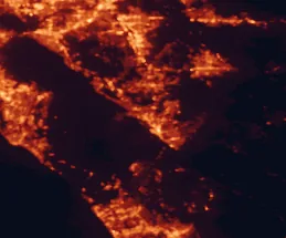 Satellite night-light map of the 50 km around Murrieta, with Temecula, Riverside and Moreno Valley marked