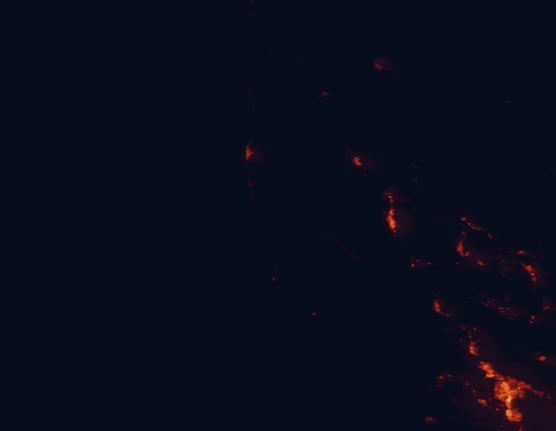 Satellite night-light map of the 100 km around Navarro River Redwoods State Park, with Santa Rosa, Rohnert Park and Ukiah marked
