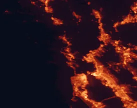 Satellite night-light map of the 50 km around San Rafael, with San Francisco, Oakland and Richmond marked