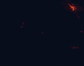 Satellite night-light map around Norwood