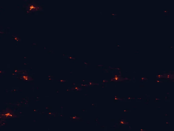 Satellite night-light map of the 100 km around Ash Hollow State Historical Park, with Sterling and Alliance marked