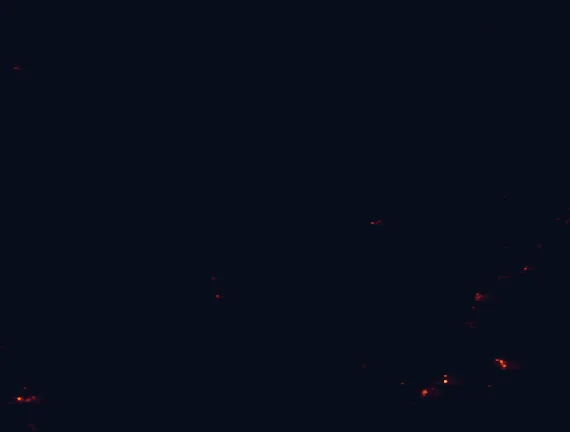 Satellite night-light map around Black Rock Desert - High Rock Canyon Emigrant Trails National Conservation Area