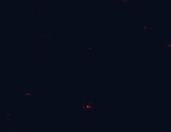 Satellite night-light map around Humboldt-Toiyabe National Forest