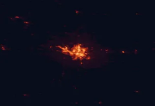 Satellite night-light map of the 50 km around Bismarck, with Mandan and Lincoln marked