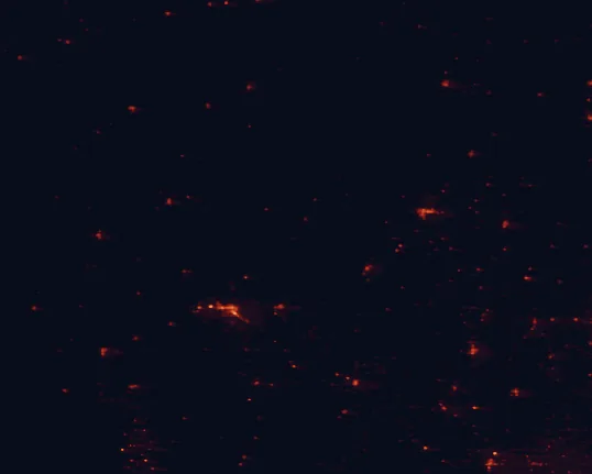 Satellite night-light map around Alabaster Caverns State Park