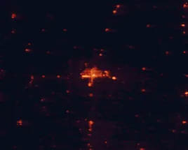 Satellite night-light map around Enid