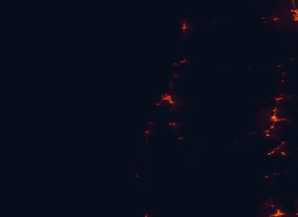 Satellite night-light map of the 100 km around Cape Arago State Park, with Coos Bay, North Bend and Roseburg marked