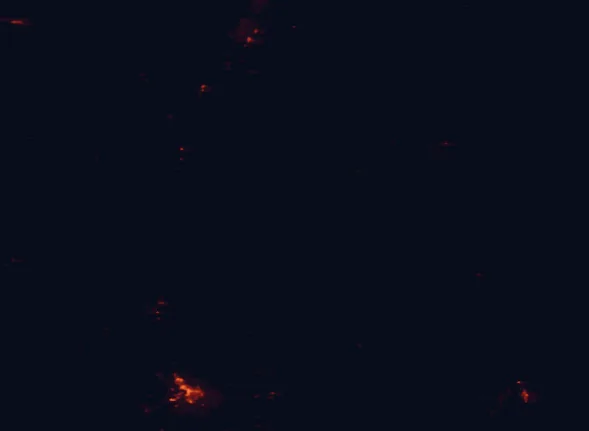 Satellite night-light map of the 100 km around Fremont National Forest, with Klamath Falls and Altamont marked