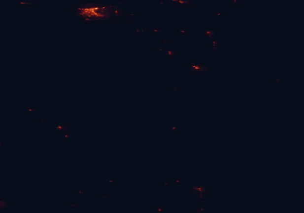 Satellite night-light map of the 100 km around Hells Canyon National Recreation Area, with Lewiston Orchards and Lewiston marked
