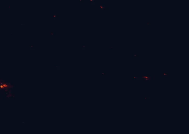 Satellite night-light map around John Day Fossil Beds National Monument