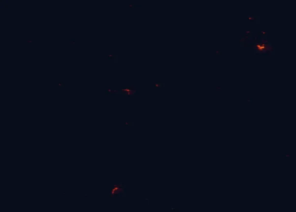 Satellite night-light map around Malheur National Forest
