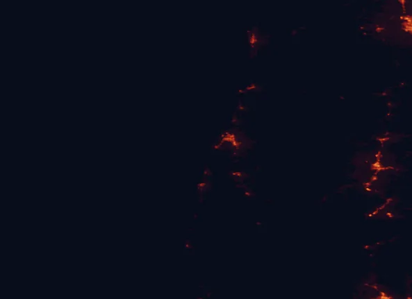 Satellite night-light map of the 100 km around Shore Acres State Park, with Coos Bay, North Bend and Roseburg marked