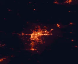 Satellite night-light map around Amarillo