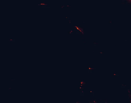 Satellite night-light map around Canyonlands National Park