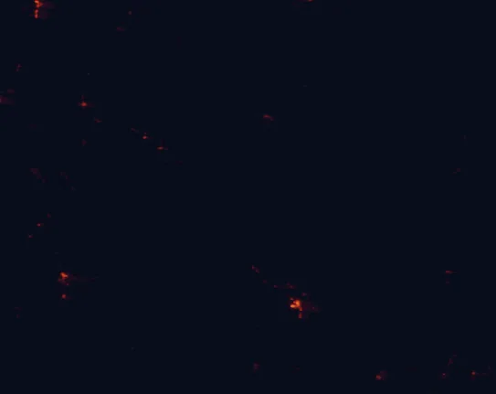 Satellite night-light map around Grand Staircase-Escalante National Monument