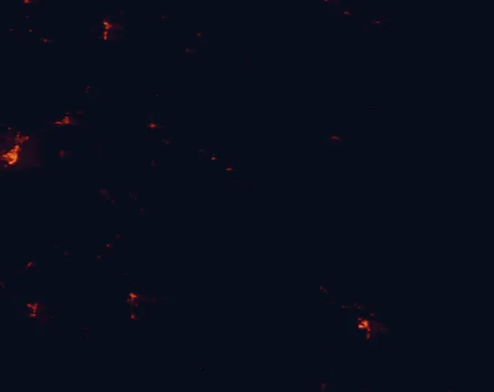 Satellite night-light map around Kodachrome Basin State Park