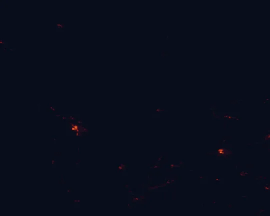 Satellite night-light map around Rainbow Bridge National Monument