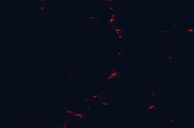 Satellite night-light map around Conconully State Park