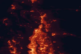 Satellite night-light map of the 50 km around Everett, with Seattle, Marysville and Bellevue marked