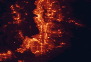 Satellite night-light map of the 50 km around Kent, with Seattle, Tacoma and Federal Way marked