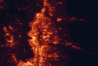 Satellite night-light map of the 50 km around Redmond, with Seattle, Bellevue and Kirkland marked