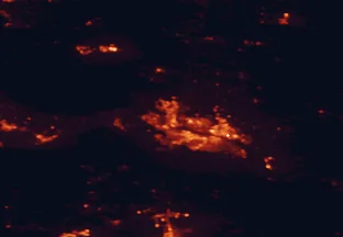 Satellite night-light map of the 50 km around Richland, with Kennewick, Pasco and West Richland marked
