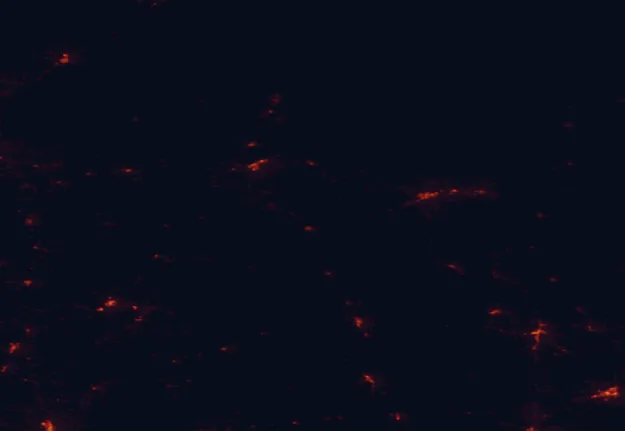 Satellite night-light map around Copper Falls State Park
