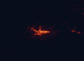Satellite night-light map around Casper